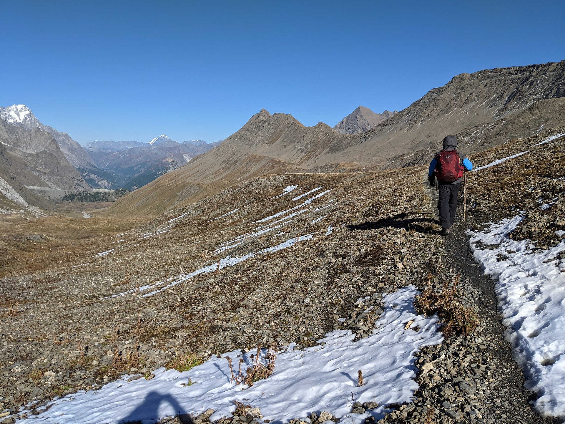 Dr. Richards crossing the Alps into Italy from France in 2022.